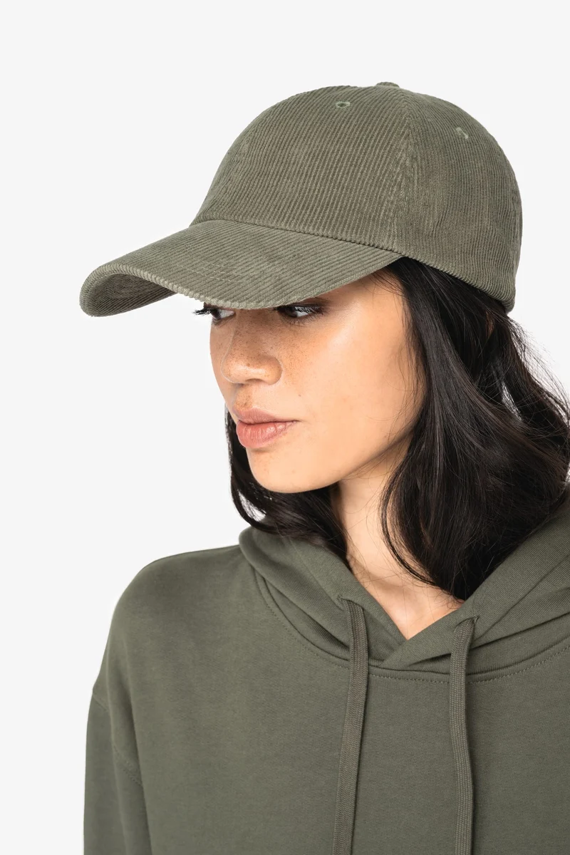 Unisex Organic Corduroy Cap - 6 Panels - NS016
