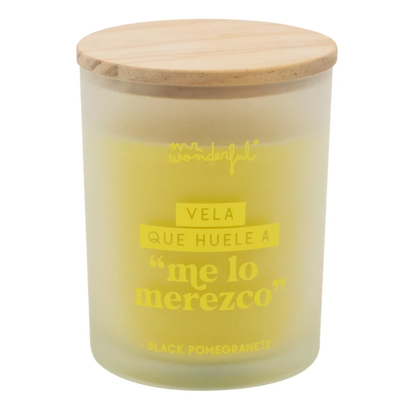 Vela que huele a “me lo merezco”