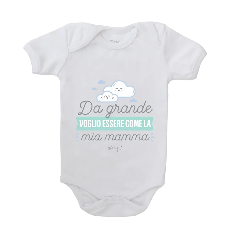 Body per neonato taglia 3-6 - Da grande voglio essere come la mia mamma