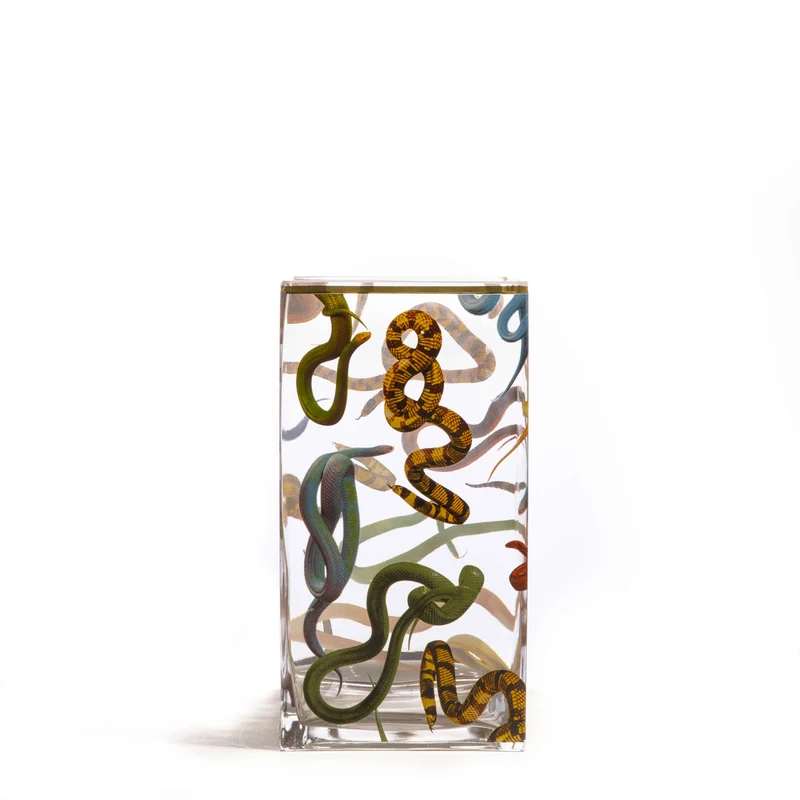 Glass vase big Snakes