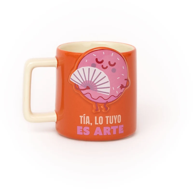 Taza 3D rosquilla - Tía, lo tuyo es arte