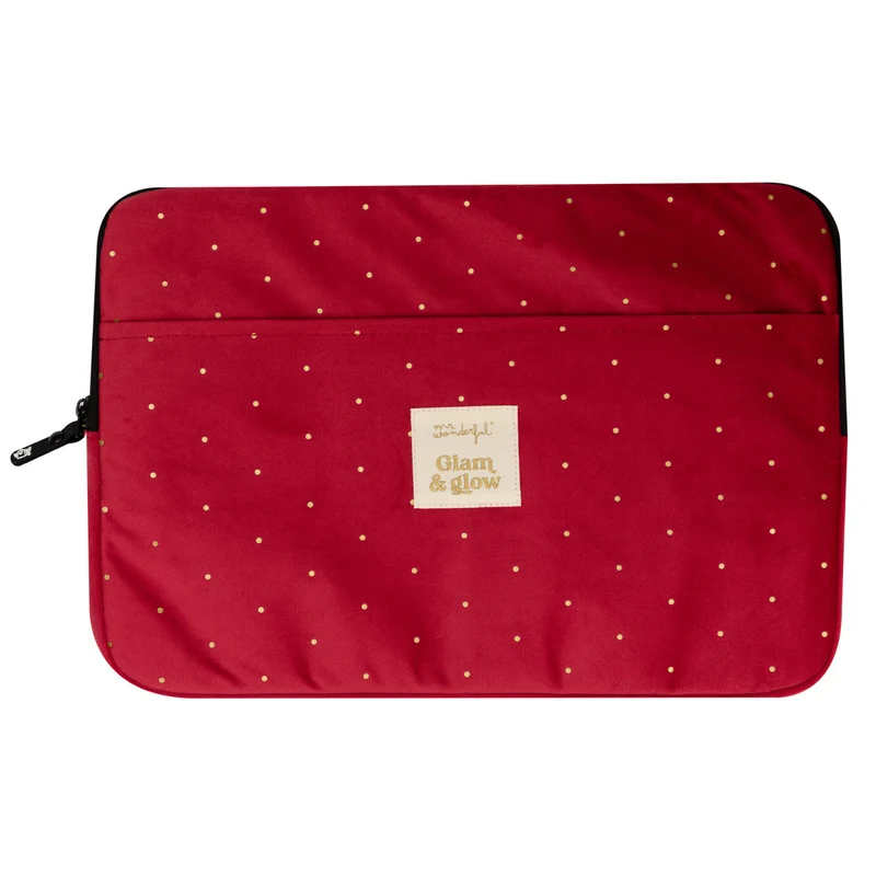 Funda de portátil 13-14" velvet granate - Glam & glow