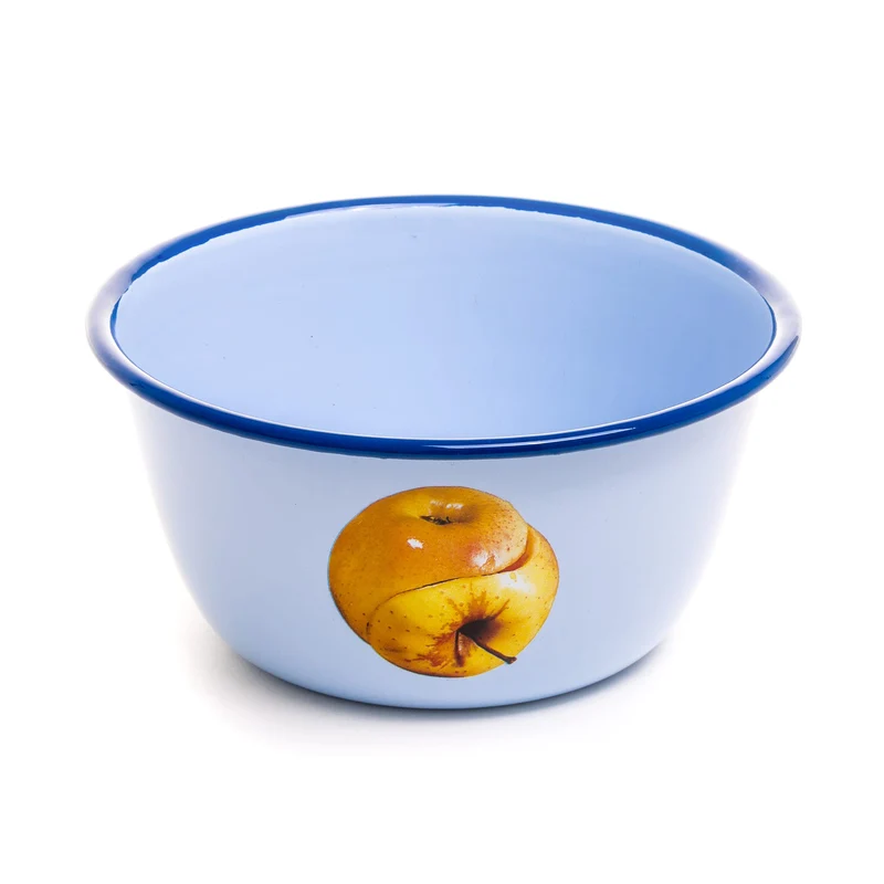 Enamel Bowl Apple