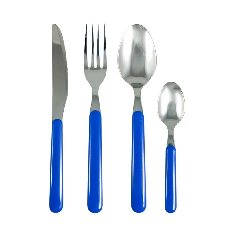 Set 24 Posate con Manico Colorato | REAL BLU