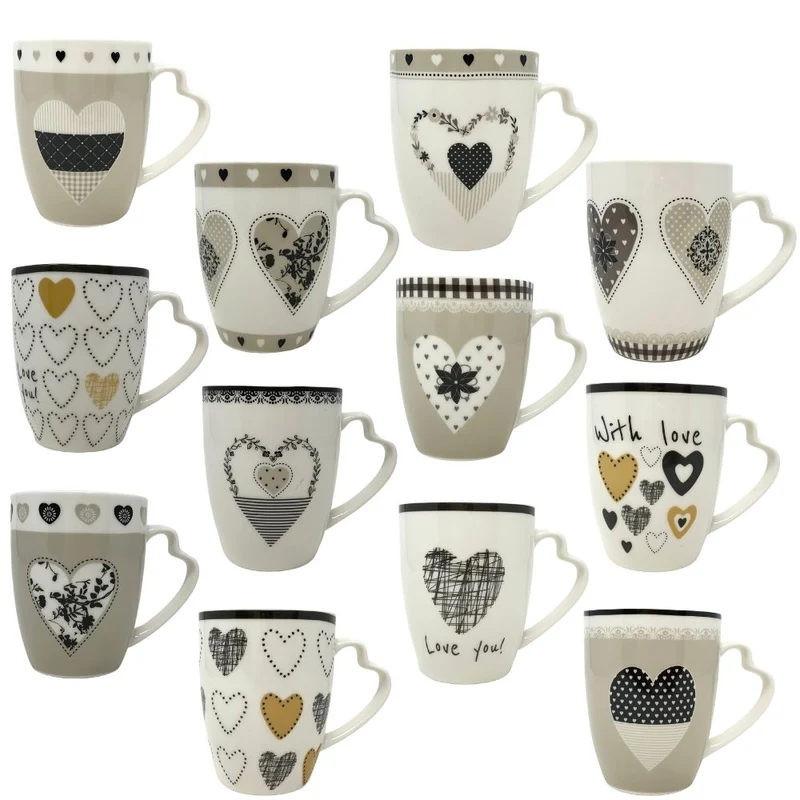 Set Tazze Colazione 4 pz - Mug Tazza | Grey