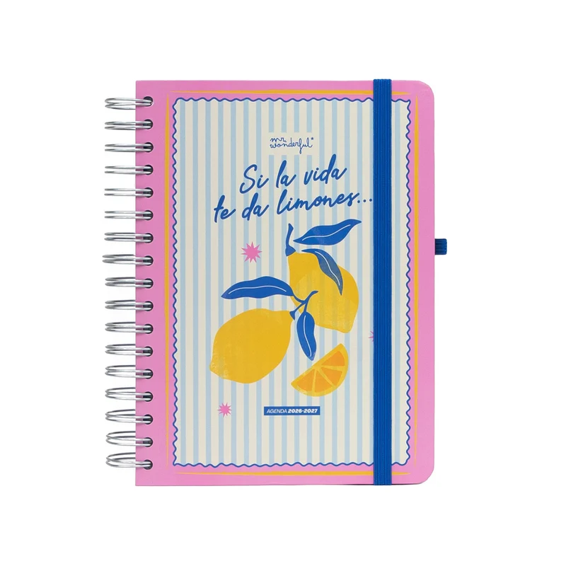 Agenda Mr. Wonderful 2026-27 Diaria - Si la vida te da limones…