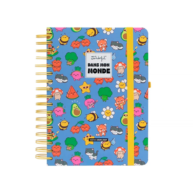 Agenda Mr. Wonderful 2026-27 Journalier - Dans mon monde