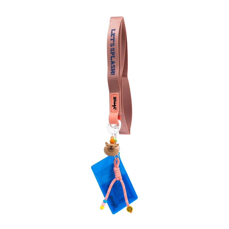 Cinta lanyard con tarjetero - Capibara