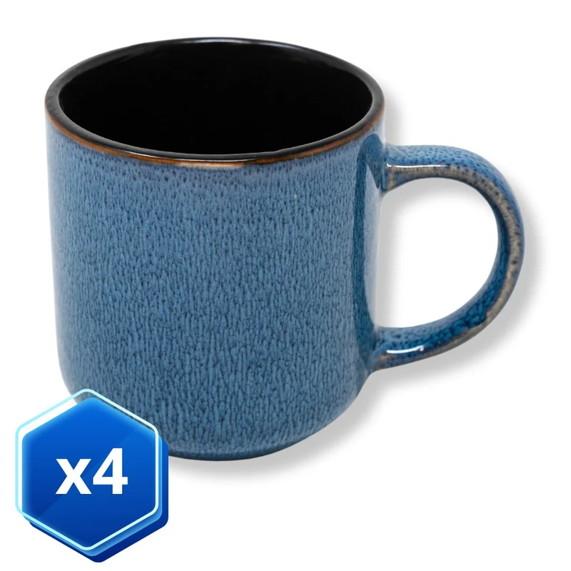 Set 4 Tazze Colazione 350 ml - Allure | Eleganza e Stile in Porcellana