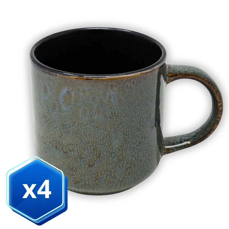 Set 4 Tazze Colazione 350 ml - Space | Eleganza e Stile in Porcellana