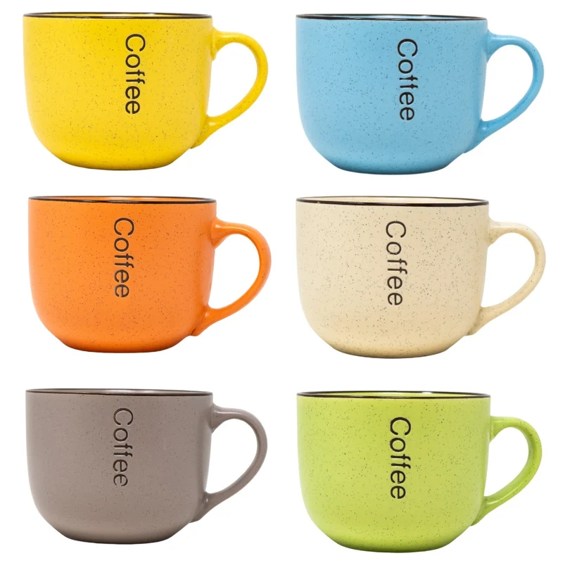 Set 6 Tazze Jumbo 400 ml – Collezione Coffee Colors