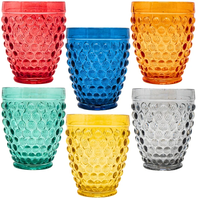 Set 6 Bicchieri Colorati in Vetro – 265 ml | Blossom Color