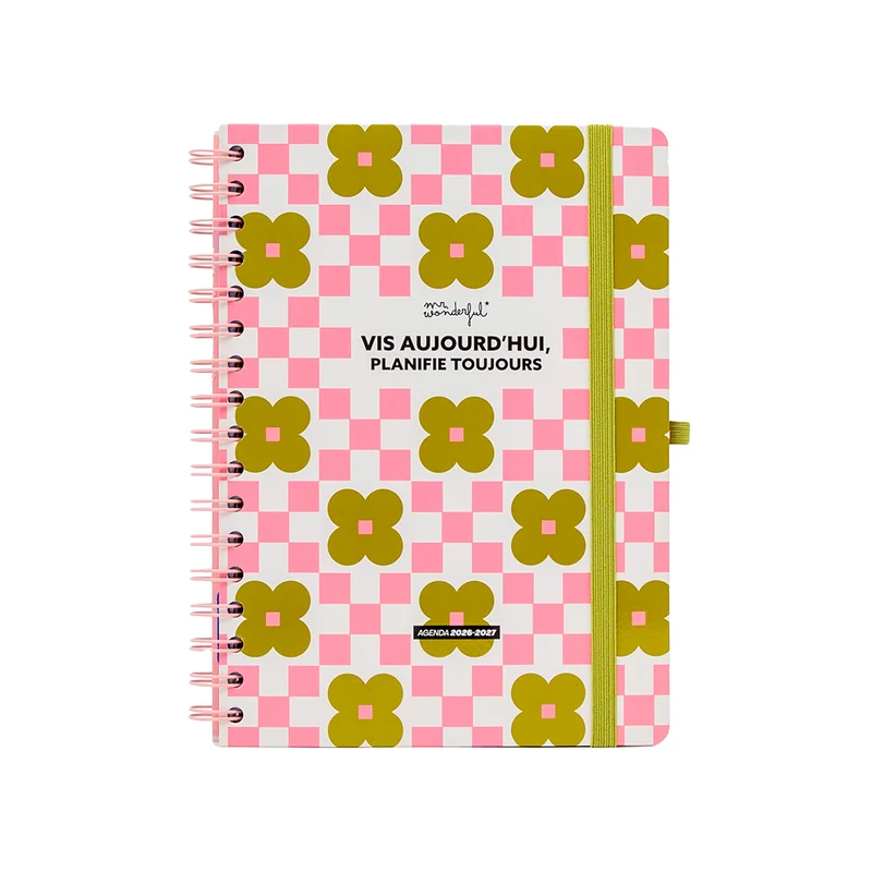 Agenda Mr. Wonderful 2026-27 Hebdomadaire - Vis aujourd’hui, planifie toujours