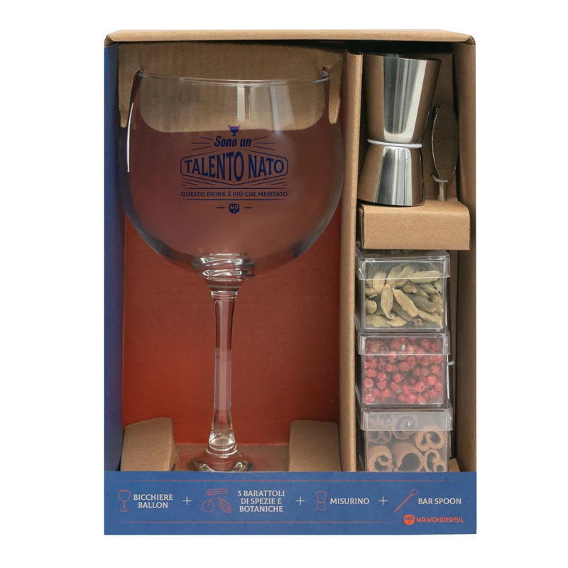 Kit per il gin tonic - Sono un talento nato, questo drink è più che meritato
