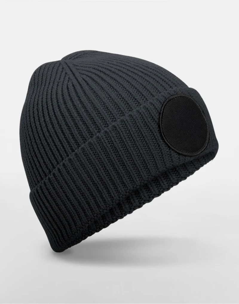 Circular Fashion Patch Beanie - Recycled & Customizable | 10169