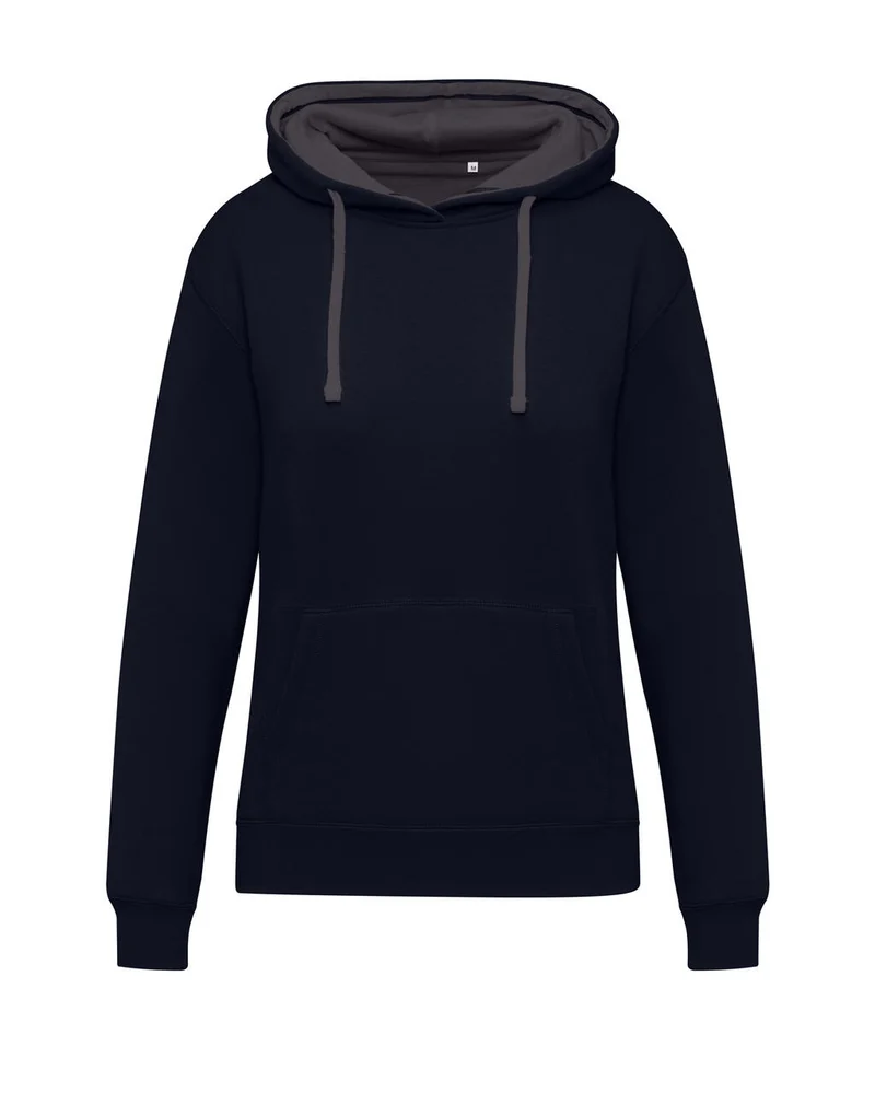 Women’s Contrast Hoodie – Recycled Fabric | 21052