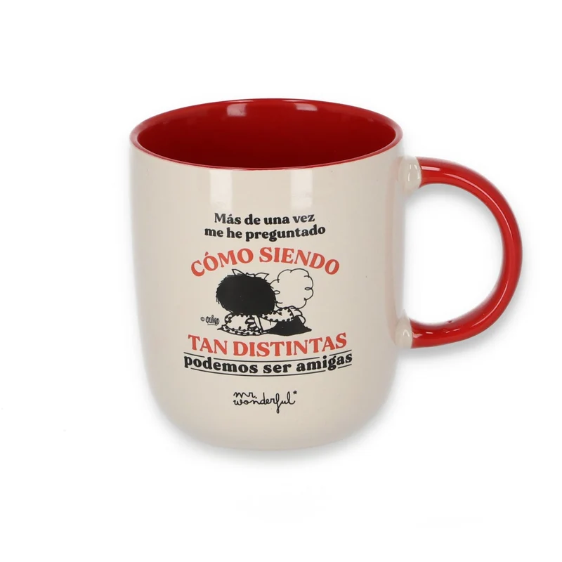 Taza Mafalda - Cómo siendo tan distintas podemos ser tan amigas