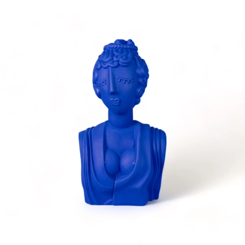 Terracotta Bust Poppea Blue
