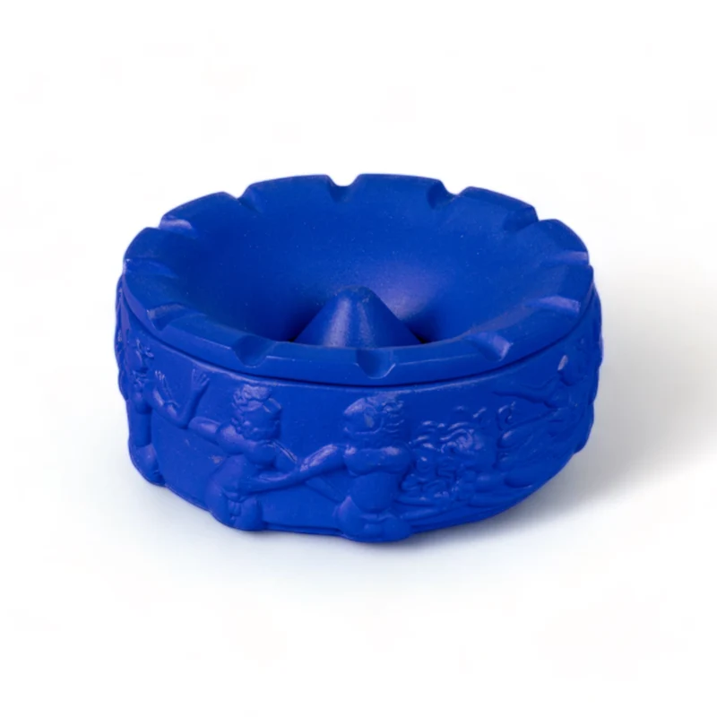 Terracotta Ashtray Dialogues Blue