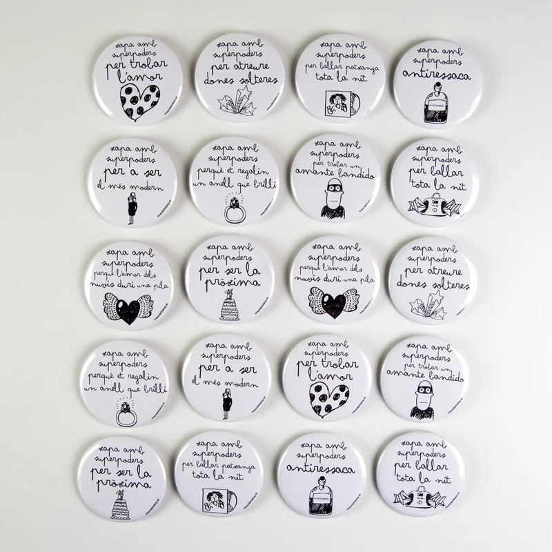 Pack 20 xapes brillo byn Superpoders casaments CAT