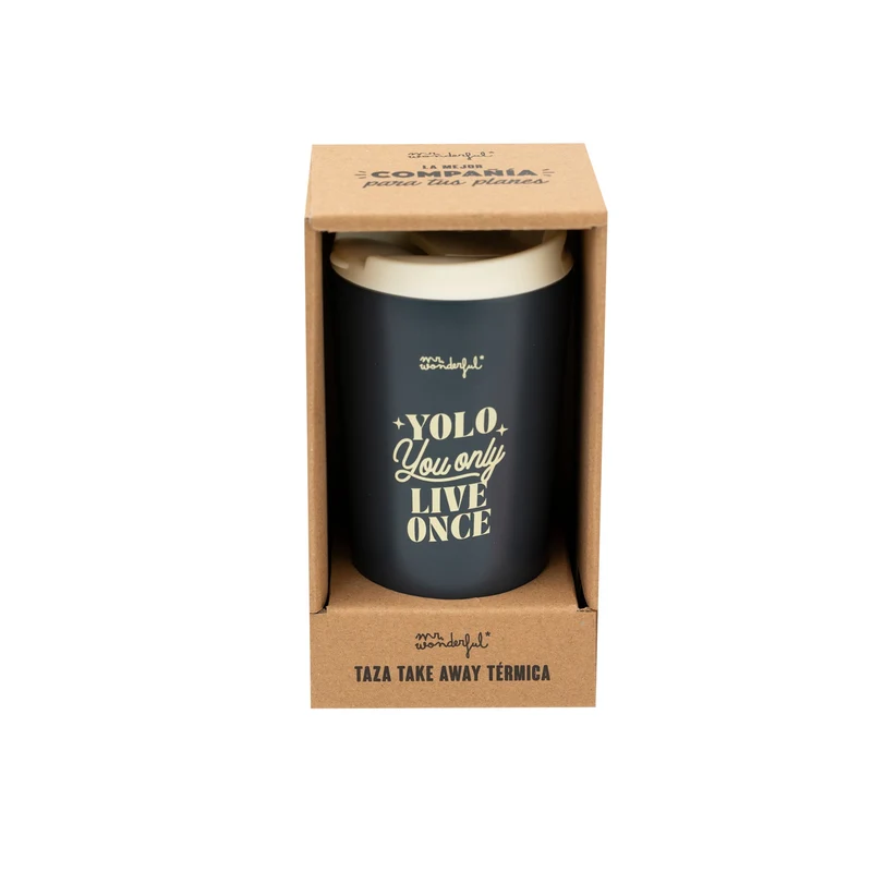 Taza take away térmica - You only live once
