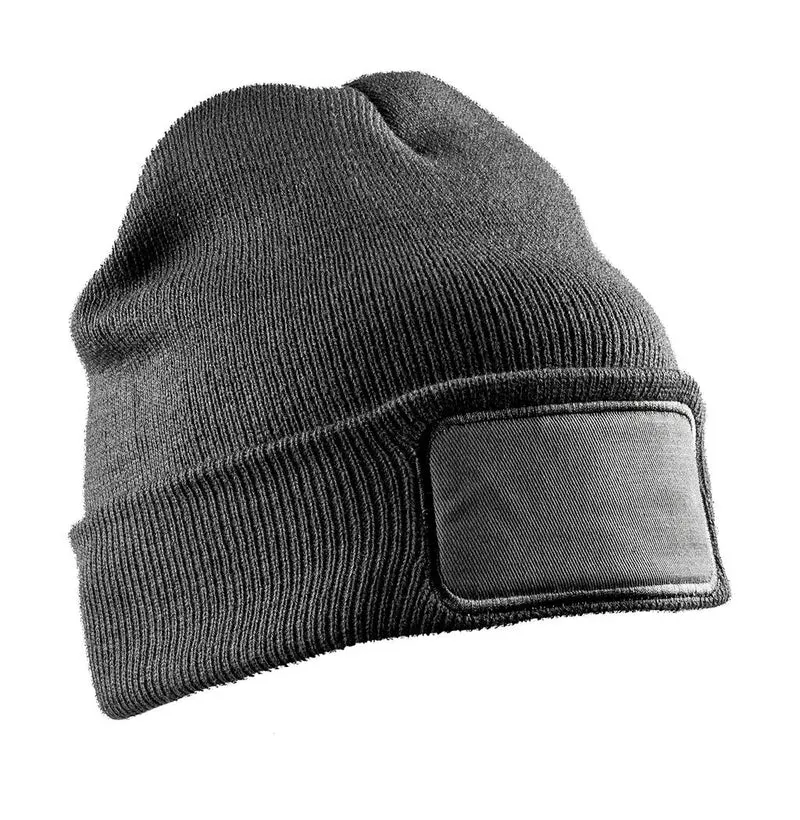 Recycled Double Knit Printers Beanie - 60533